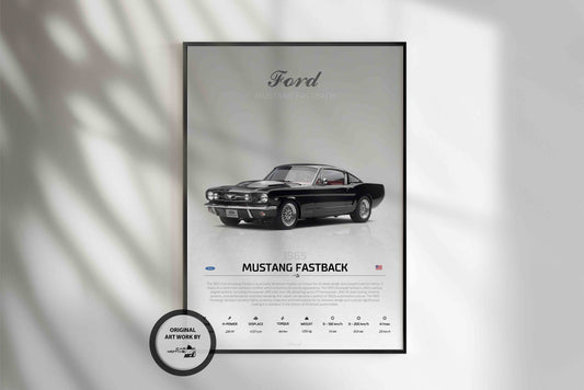 Ford Mustang Fastback (1965) - STUDIO MONTAGE 3/4 SIDE
