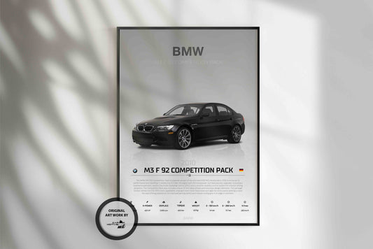 BMW M3 F92 Competition Pack (2010) - STUDIO MONTAGE 3/4 SIDE