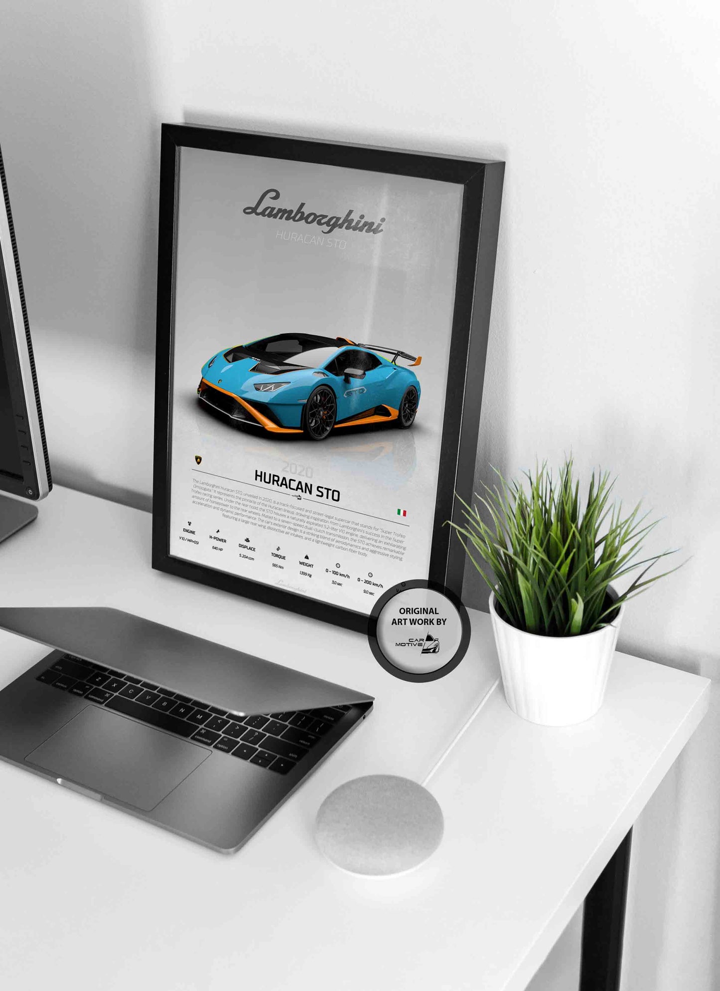 Lamborghini Huracan STO (2020) - STUDIO MONTAGE 3/4 SIDE