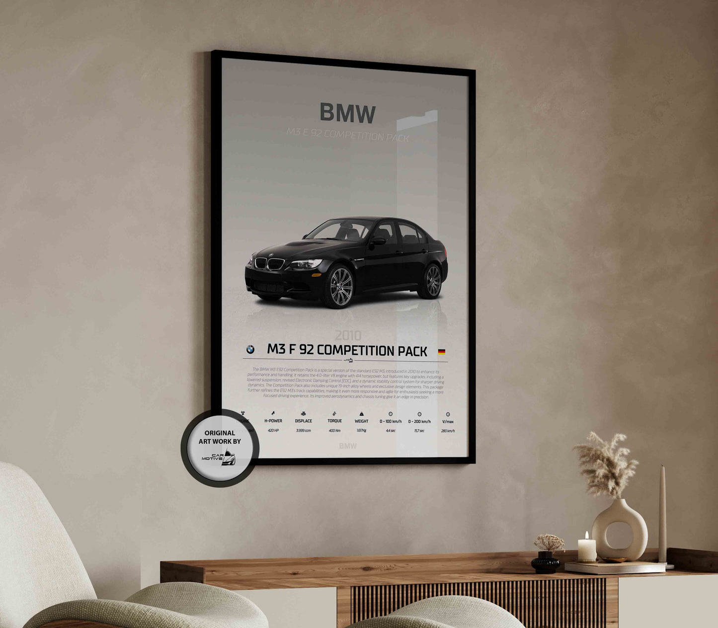 BMW M3 F92 Competition Pack (2010) - STUDIO MONTAGE 3/4 SIDE