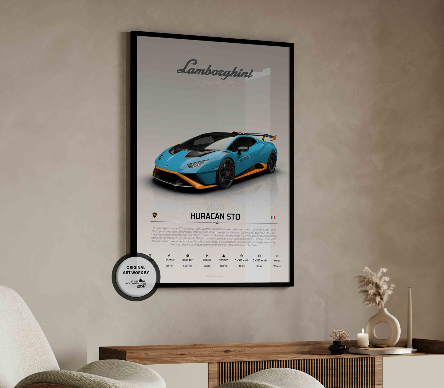 Lamborghini Huracan STO (2020) - STUDIO MONTAGE 3/4 SIDE