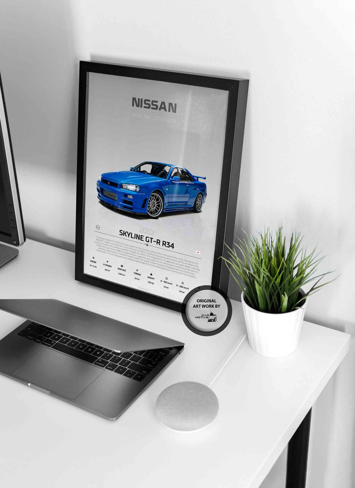 Nissan Skyline GTR-R34 (1999) - STUDIO MONTAGE 3/4 SIDE