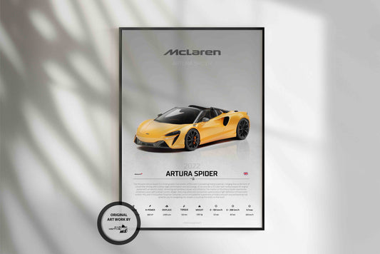 McLaren Artura Spider (2022) - STUDIO MONTAGE 3/4 SIDE