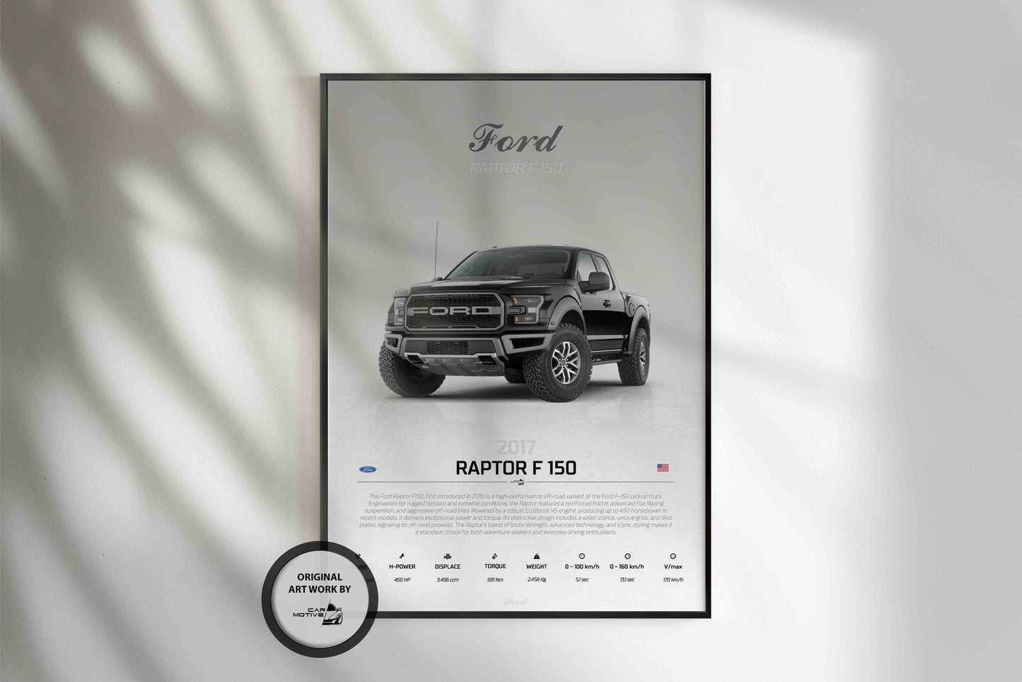 Ford Raptor F 150 (2017) - STUDIO MONTAGE 3/4 SIDE