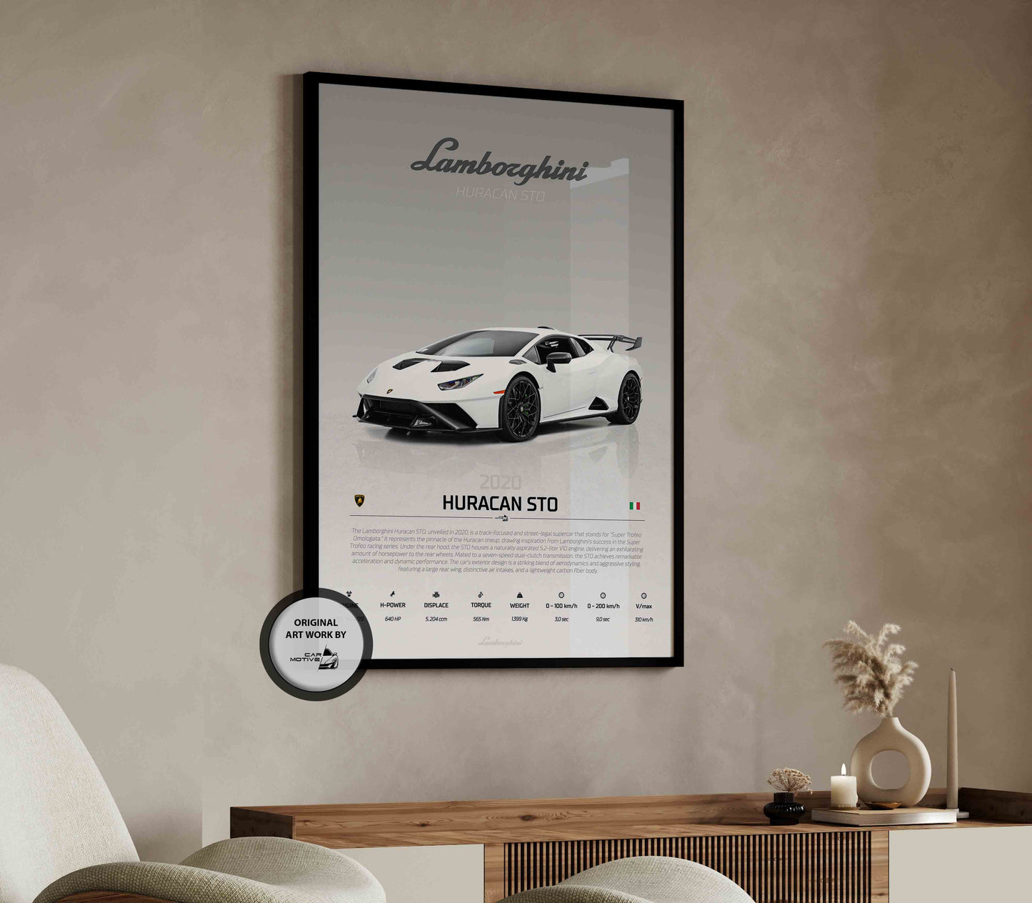 Lamborghini Huracan STO (2020) - STUDIO MONTAGE 3/4 SIDE
