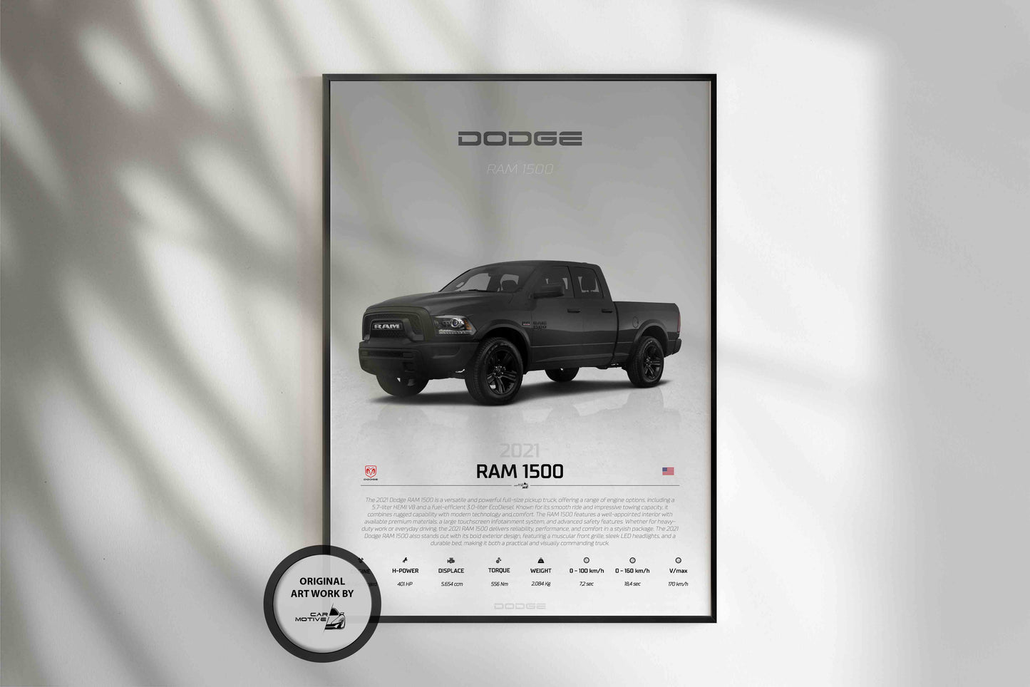 Dodge RAM (2015) - STUDIO MONTAGE 3/4 SIDE