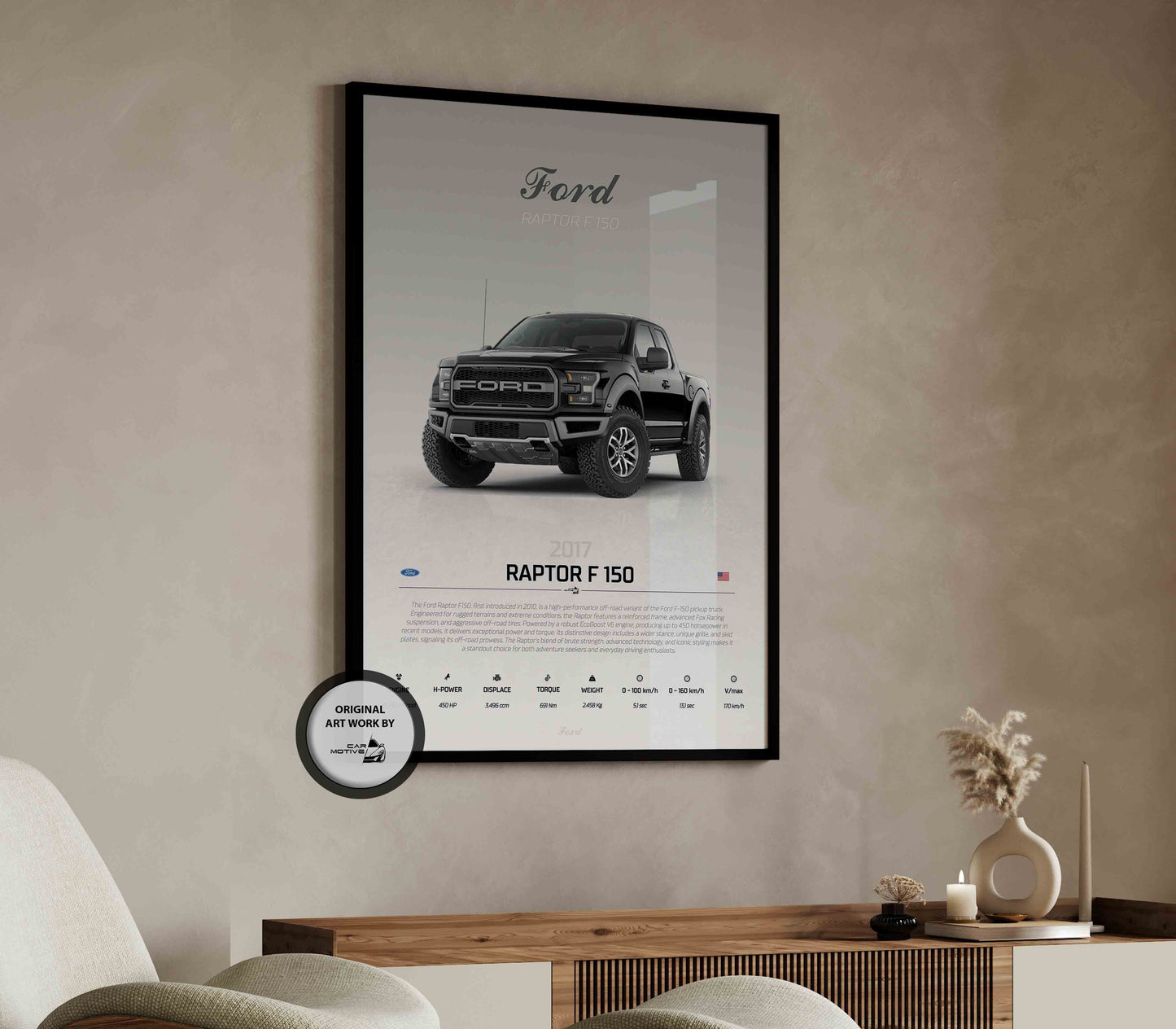 Ford Raptor F 150 (2017) - STUDIO MONTAGE 3/4 SIDE