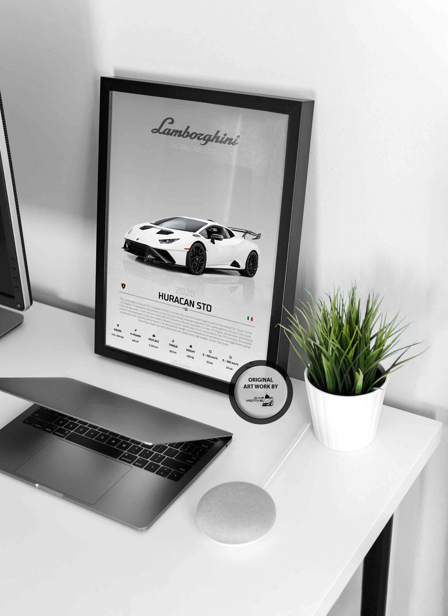Lamborghini Huracan STO (2020) - STUDIO MONTAGE 3/4 SIDE