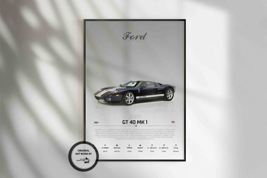 Ford GT 40 MK 1 (2005) - STUDIO MONTAGE 3/4 SIDE