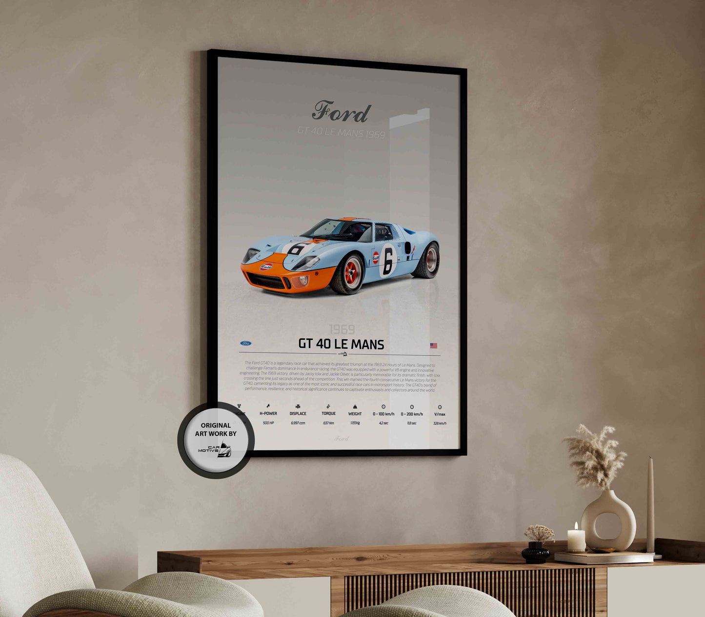 Ford GT 40 Le Mans (2005) - STUDIO MONTAGE 3/4 SIDE