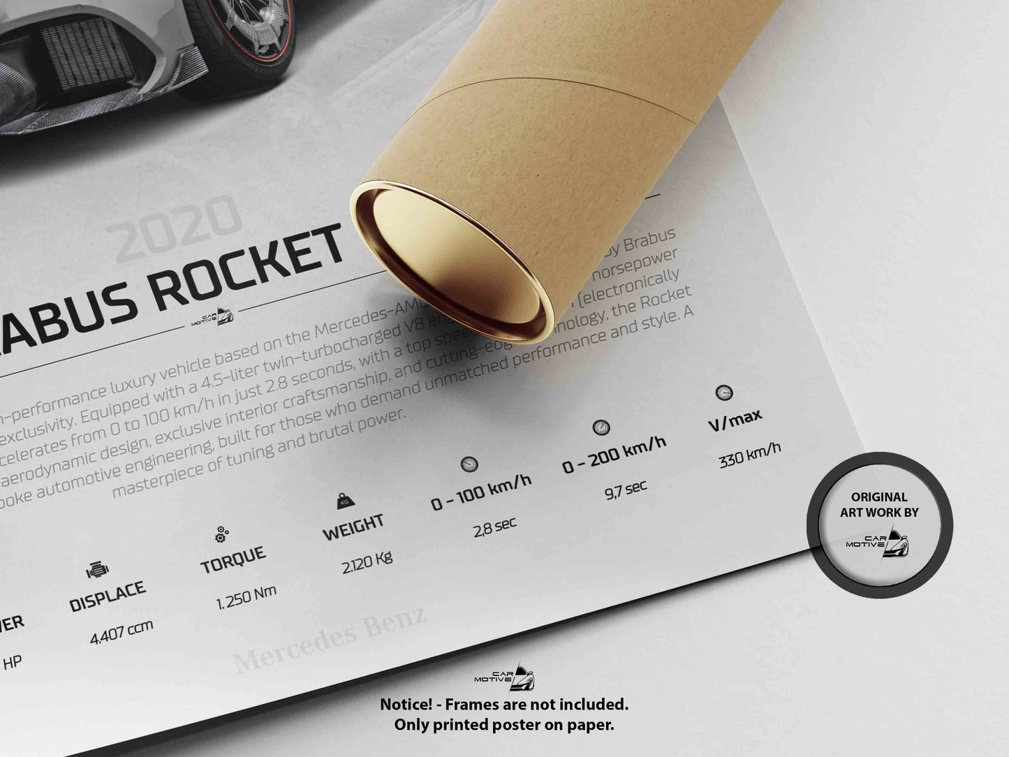 Mercedes Benz Brabus Rocket 900 (2020) - STUDIO MONTAGE 3/4 SIDE