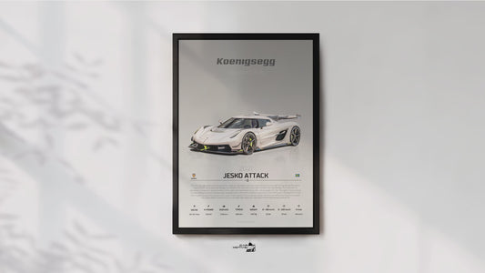 Koenigsegg Jesko Attack (2021) - STUDIO MONTAGE 3/4 SIDE