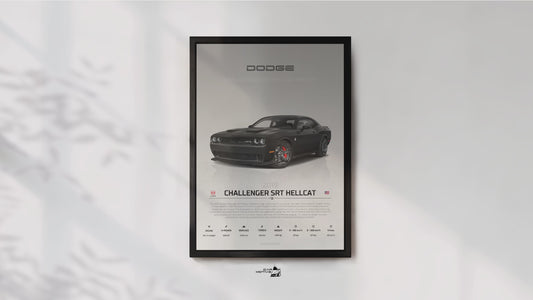 Dodge Challenger SRT Hellcat (2019) - STUDIO MONTAGE 3/4 SIDE