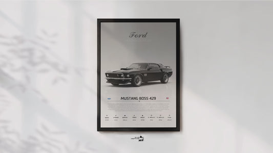 Ford Mustang Boss 429 (1969) - STUDIO MONTAGE 3/4 SIDE