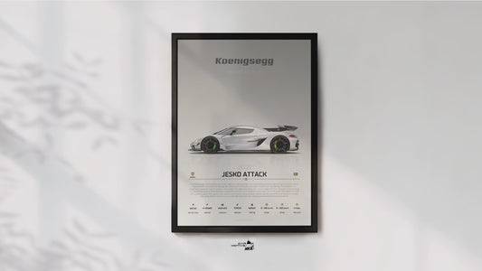 Koenigsegg Jesko Attack (2021) - STUDIO MONTAGE SIDE