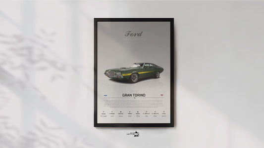 Ford Gran Torino (1972) - STUDIO MONTAGE 3/4 SIDE