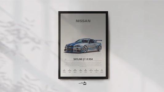 Nissan Skyline GTR-R34 (1999) - STUDIO MONTAGE 3/4 SIDE