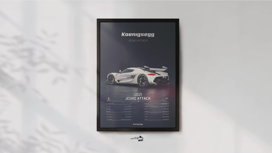 Koenigsegg Jesko Attack 251 (2021) - 3D RENDER STUDIO REAR