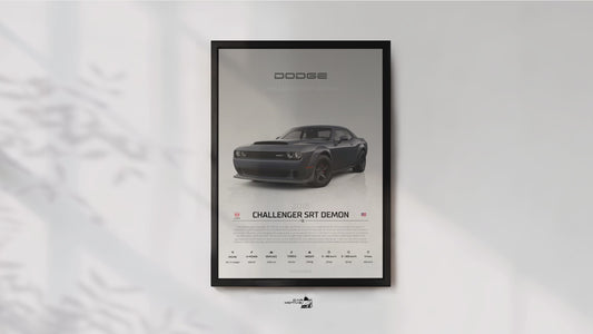 Dodge Challenger SRT Demon (2018) - STUDIO MONTAGE 3/4 SIDE
