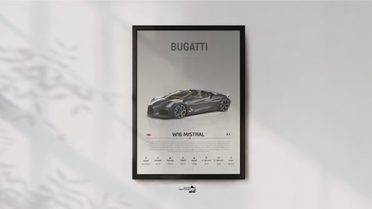 Bugatti W16 Mistral (2023) - STUDIO MONTAGE 3/4 SIDE