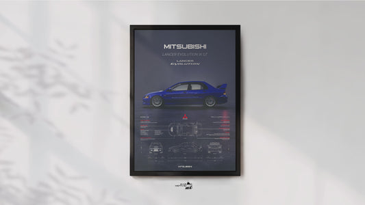 Mitsubishi Lancer Evolution IX GT (2006) - 3D RENDER STUDIO SIDE