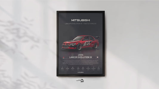 Mitsubishi Lancer Evolution IX (2006) - 3D RENDER STUDIO 3/4 SIDE