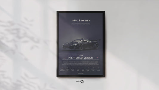 McLaren P1 GTR Street Version (2013) - 3D RENDER STUDIO 3/4 SIDE