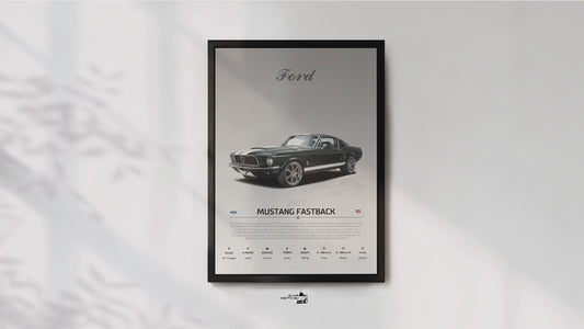 Ford Mustang Fastback (1967) - STUDIO MONTAGE 3/4 SIDE