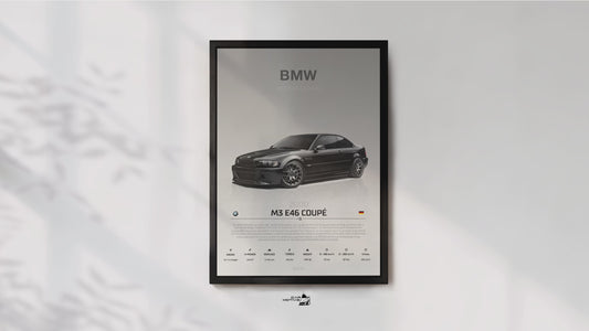 BMW M3 E46 Coupé (2000) - STUDIO MONTAGE 3/4 SIDE
