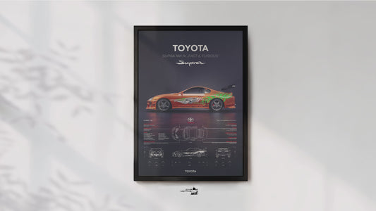 Toyota Supra MK 4 (1993) - 3D RENDER STUDIO SIDE