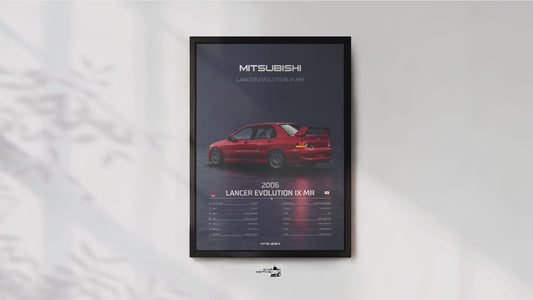 Mitsubishi Lancer Evolution IX MR (2006) - 3D RENDER STUDIO REAR