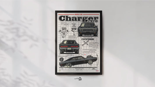 Dodge Charger R/T (1970) - VECTOR ART