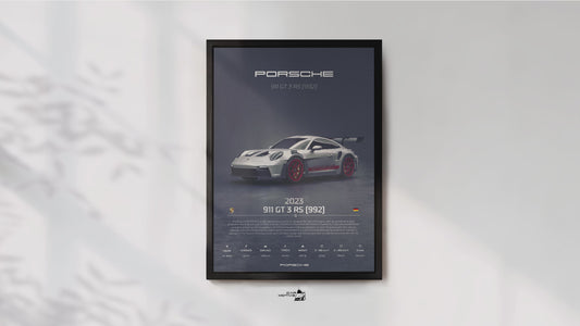 Porsche 911 GT 3 RS (922) (2023) - 3D RENDER STUDIO 3/4 SIDE