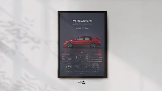 Mitsubishi Lancer Evolution IX MR (2006) - 3D RENDER STUDIO SIDE