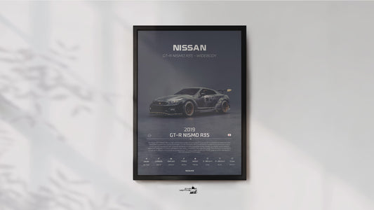 Nissan GT-R Nismo R35 Widebody (2019) - 3D RENDER STUDIO 3/4 SIDE