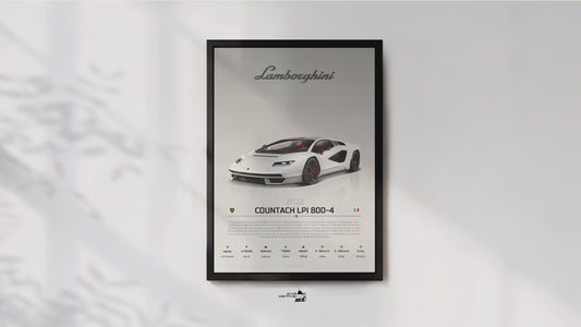 Lamborghini Countach LPI 800-4 (2022) - STUDIO MONTAGE 3/4 SIDE