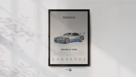 Nissan Skyline GT-R R34 (1999) - STUDIO MONTAGE 3/4 SIDE