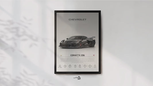 Chevrolet Corvette Z06 Package C8 (2023) - STUDIO MONTAGE 3/4 SIDE