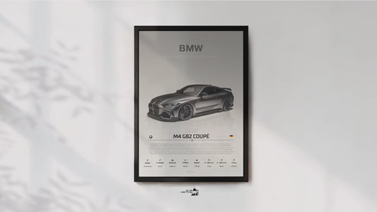 BMW M4 G82 Coupé (2020) - STUDIO MONTAGE 3/4 SIDE