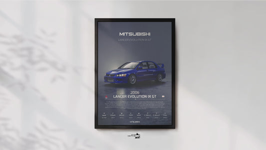 Mitsubishi Lancer Evolution IX GT (2006) - 3D RENDER STUDIO 3/4 SIDE