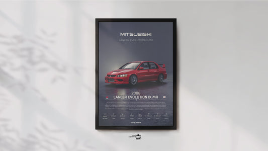 Mitsubishi Lancer Evolution IX MR (2006) - 3D RENDER STUDIO 3/4 SIDE