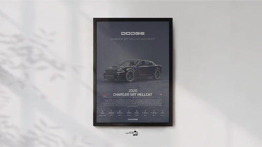 Dodge Charger SRT Hellcat (2020) - 3D RENDER STUDIO 3/4 SIDE