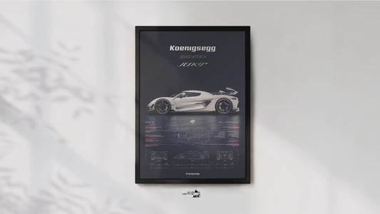 Koenigsegg Jesko Attack 251 (2021) - 3D RENDER STUDIO SIDE