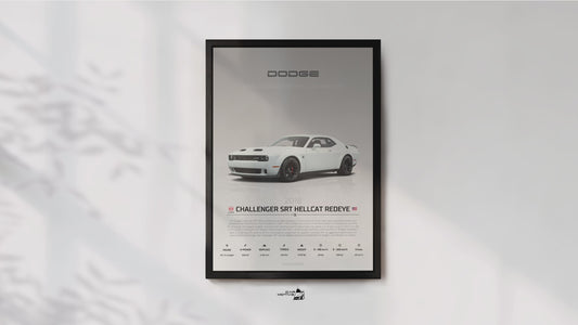 Dodge Challenger SRT Hellcat Redeye Widebody (2023) - STUDIO MONTAGE 3/4 SIDE