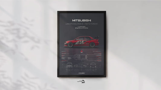 Mitsubishi Lancer Evolution IX (2006) - 3D RENDER STUDIO SIDE