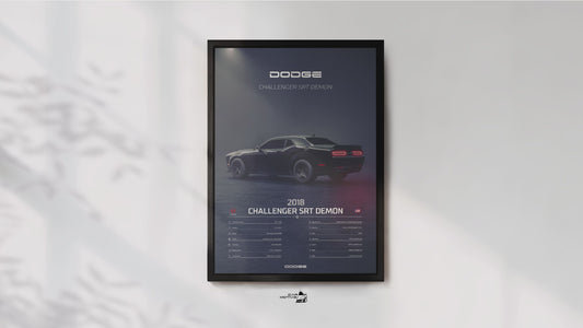 Dodge Challenger SRT Demon (2018) - 3D RENDER STUDIO REAR