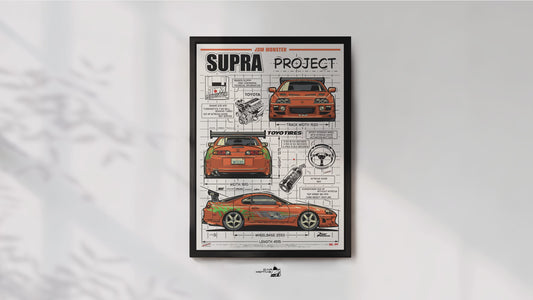 Toyota Supra MK 4 (1993) - VECTOR ART