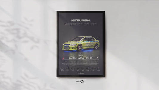 Mitsubishi Lancer Evolution VII (2004) - 3D RENDER STUDIO 3/4 SIDE