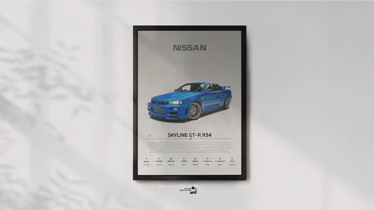Nissan Skyline GTR-R34 (1999) - STUDIO MONTAGE 3/4 SIDE